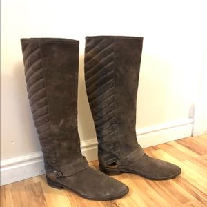 Stuart Weitzman Taupe Suede Knee-high Boots 7.5
